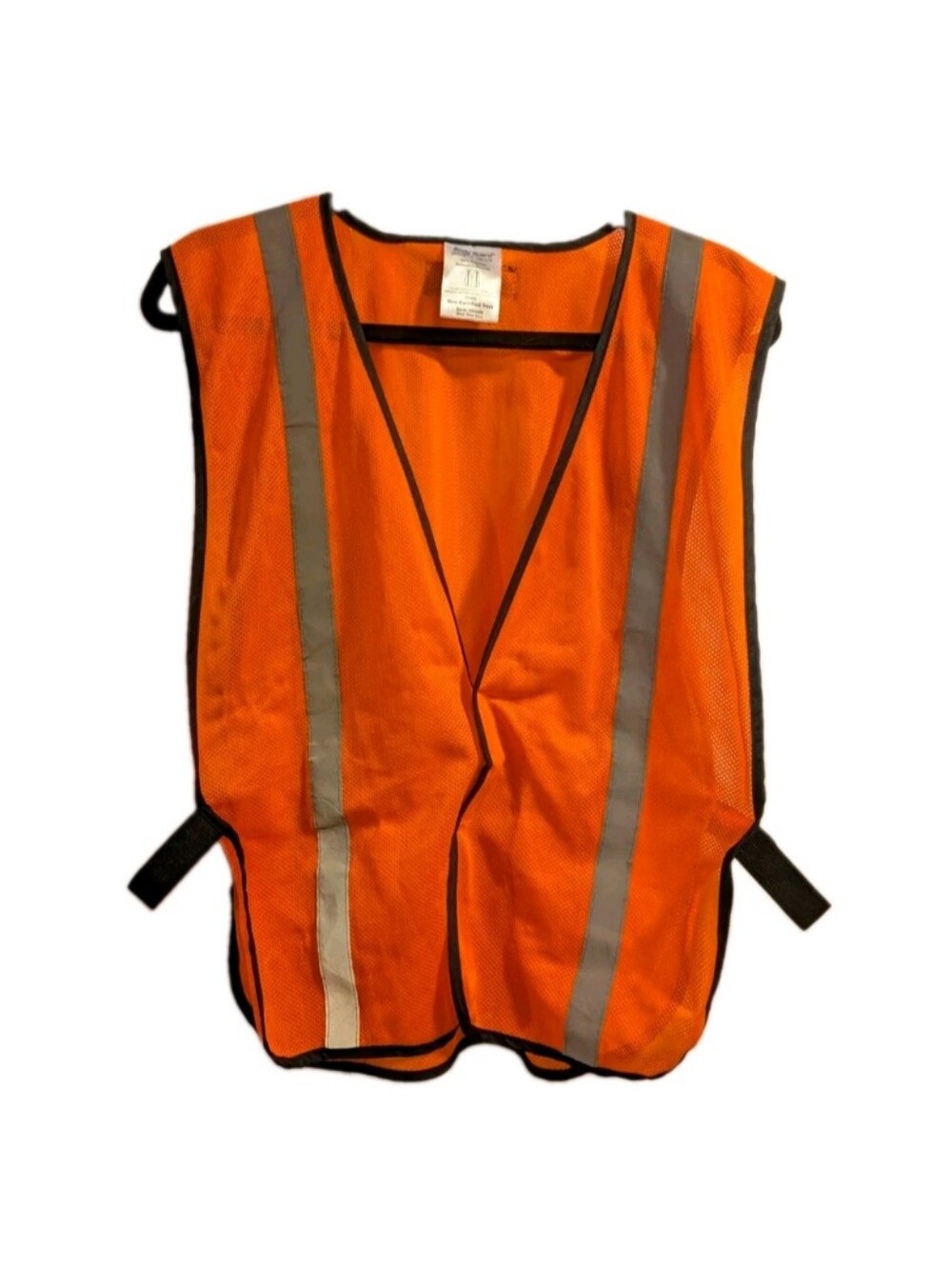 High-Visibility Orange Adult Safety Vests with Reflective Stripes, One Hat